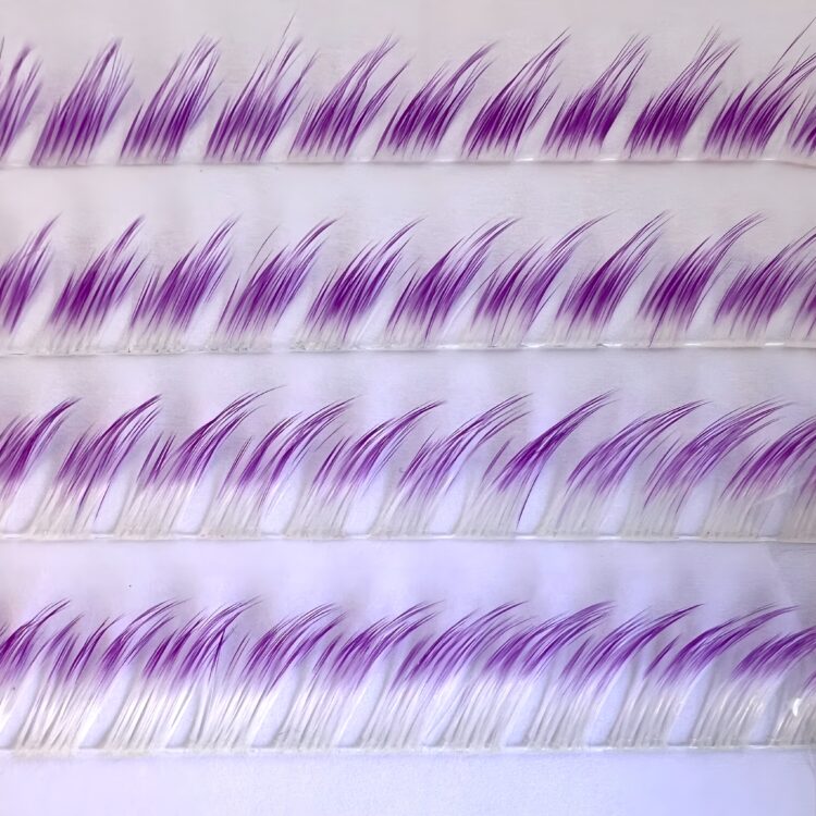 مژه فاکس آمبره (سفید_بنفش)